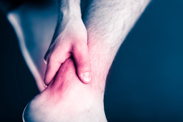 Sport injury treated by Hosford Health Clinic osteopath; painful leg and ankle injury