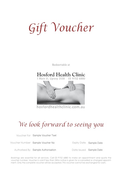 Massage Sample - Hosford Health Clinic